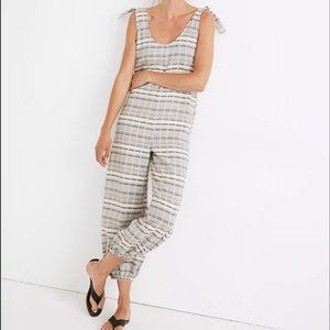 Madewell Tie-Strap Balloon Cover-Up Jumpsuit - Medium